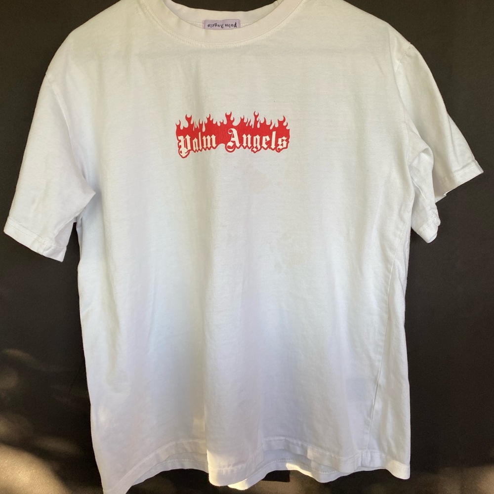 Palm Angels Boxed Flamed Logo T Shirt